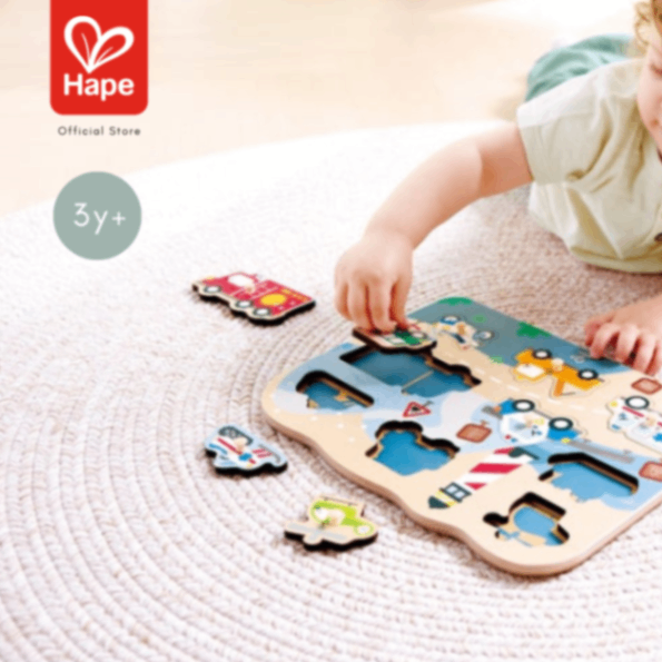 Hape Emergency Peg Puzzle ปริศนาหมุดรถฉุกเฉิน รูปที่ 6