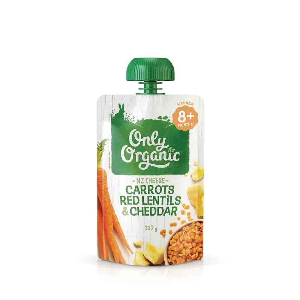 Only Organic CARROTS RED LENTILS & CHEDDAR