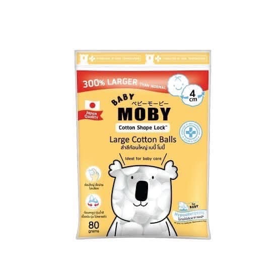 Baby Moby สำลีก้อนใหญ่ Large Cotton Ball 80 กรัม 8859515500107