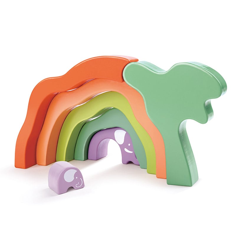 Hape เรียงต่อ Safari Elephant Stacking Blocks