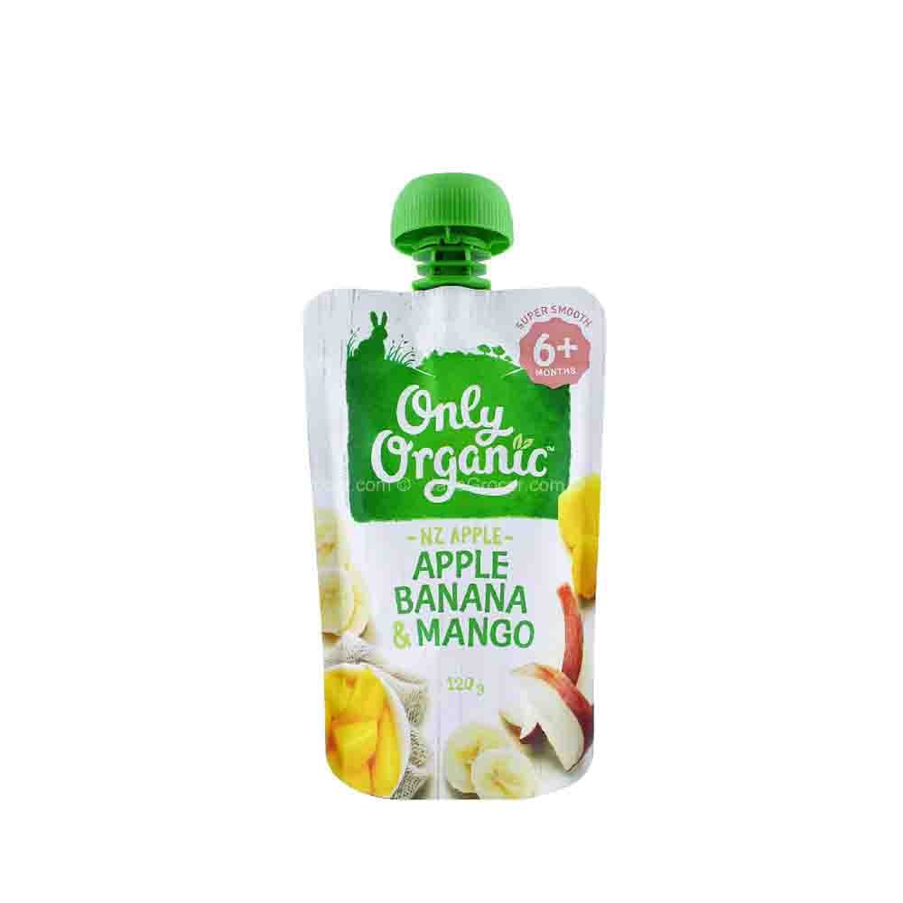Only Organic تفاح وموز ومانجو APPLE BANANA & MANGO