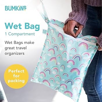 Bumkins กระเป๋าใส่ผ้าเปียก/แห้ง ชนิดกันน้ำ Wet dry bag - Rainbows