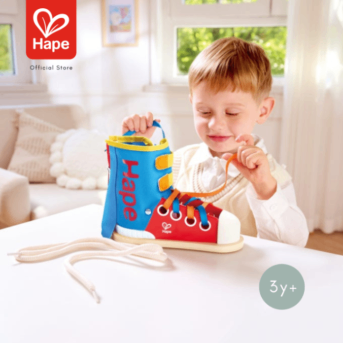Hape Tie-It Lacing Sneaker รองเท้าผูกเชือกฝึกทักษะ รูปที่ 14