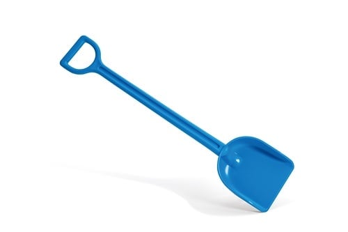 مجرفة حفر الرمل من Hape باللون الأزرق Sand Shovel, Blue