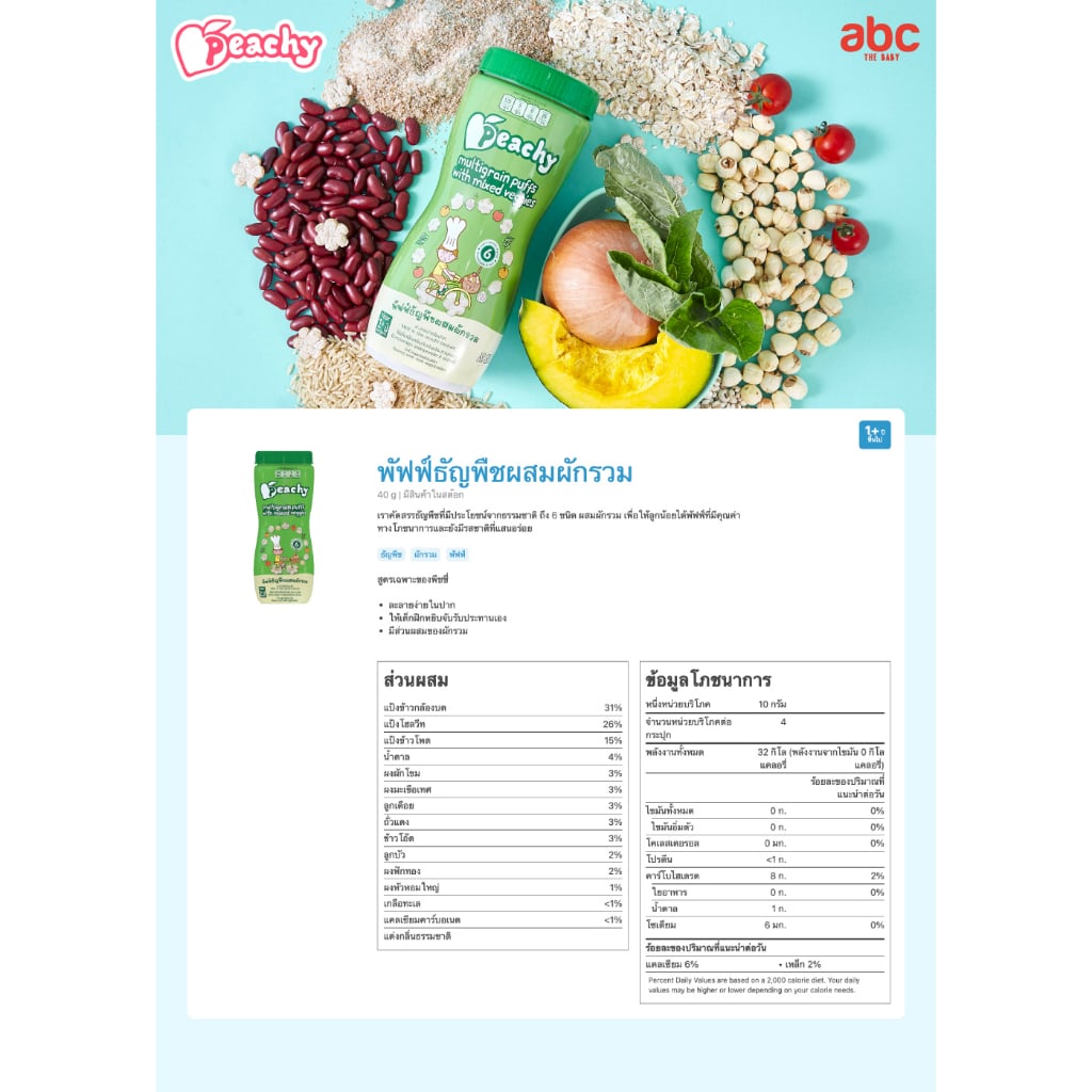 SHOPEE: نفّاخات حبوب للأطفال Peachy بالخضار المشكّلة للأطفال من عمر سنة فأكثر (عبوة من علبتين) صورة 8