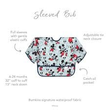 Bumkins Sleeved Bib - Disney Mickey DMF84