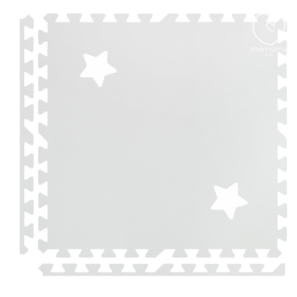 Mamamo แผ่นรองคลาน หนา 1.4 cm. มีขอบปิด - ลาย Star