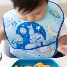 عبوة 3 مرايل أطفال Bumkins SuperBib 3 Pk - Disney Stitch Star-ring Up
