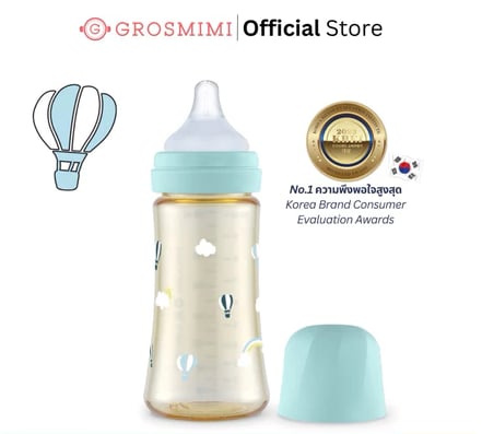 Grosmimi ขวดนม PPSU คอกว้าง ลายบอลลูน 300มล.