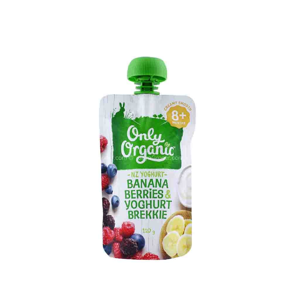 Only Organic موز وتوت وزبادي BANANA BERRIES & YOGHURT