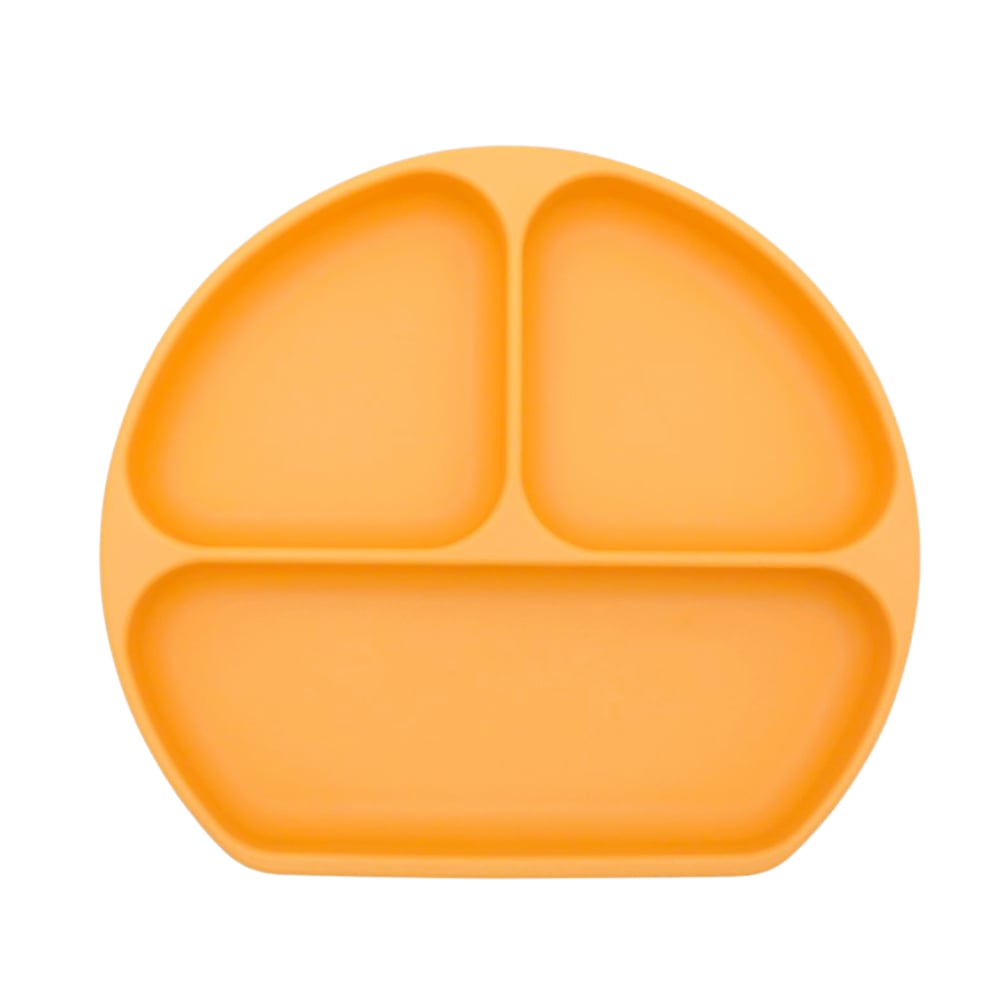 Bumkins Silicone Grip Dish - Tangerine