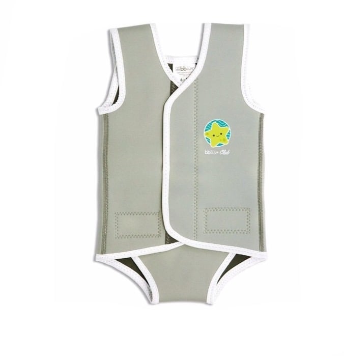 BBLÜV - BBL34 - Wräp (Grey) - Neoprene Baby Wetsuit (6-18m) - ชุดนีโอพรีนwetsuit