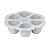 قوالب سيليكون Beaba لحفظ الطعام Multiportions، 6 × 90 ml – LIGHT GREY