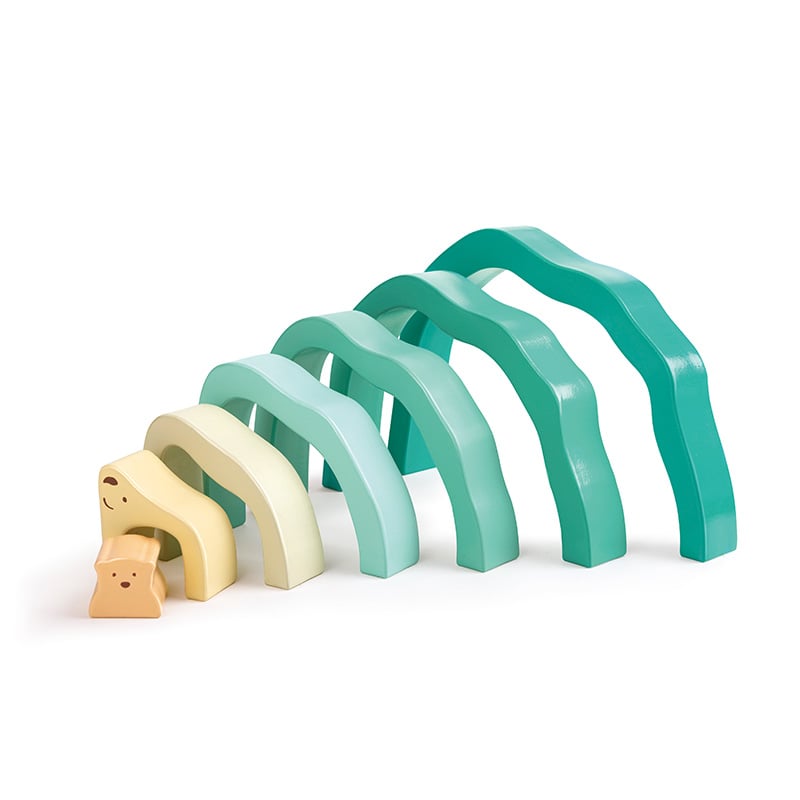 Hape เรียงต่อ Arctic Polar Bear Stacking Blocks