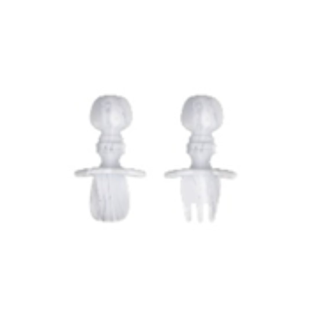 أداة طعام للتسنين Bumkins Chewtensils - Marble