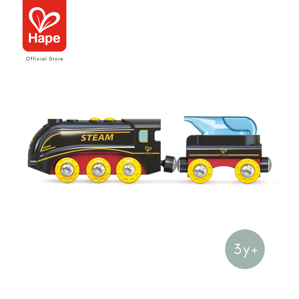Hape Steam & Whistle Train Set ชุดรถไฟไอน้ำและนกหวีด รูปที่ 2