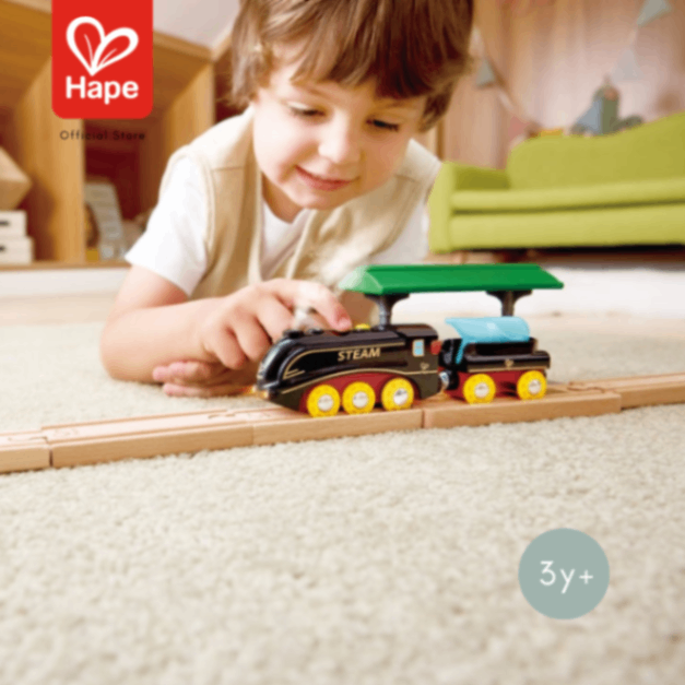 Hape Steam & Whistle Train Set ชุดรถไฟไอน้ำและนกหวีด รูปที่ 15