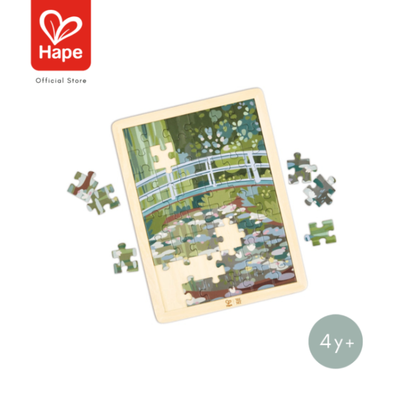Hape the MET Collection! Monet Water Lily Garden Puzzle – أحجية حديقة زنابق الماء لمونيه