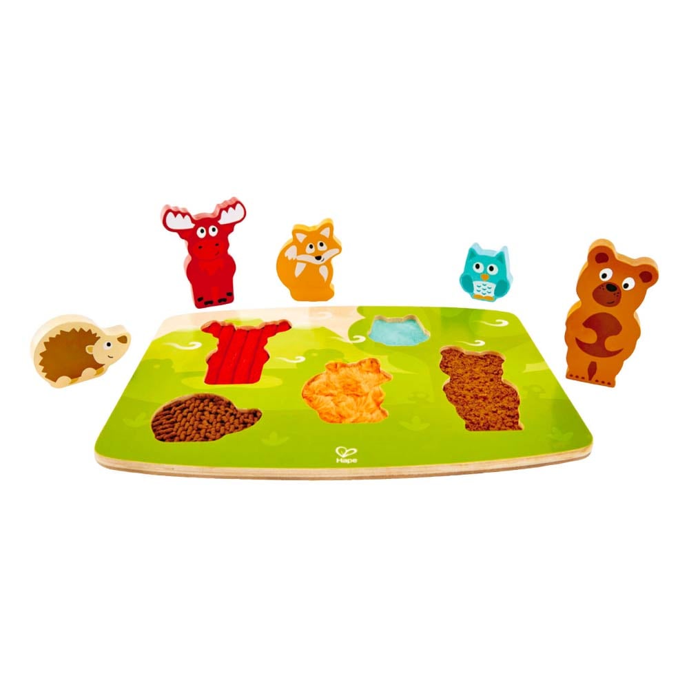 Hape ปริศนาตัวต่อ Forest Animal Tactile Puzzle
