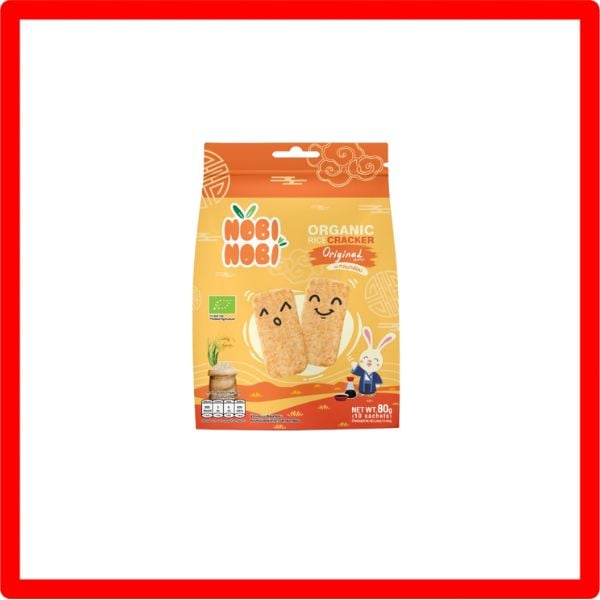 Nobi Nobi Organic Jasmine Rice Crackers - Mild & Savory