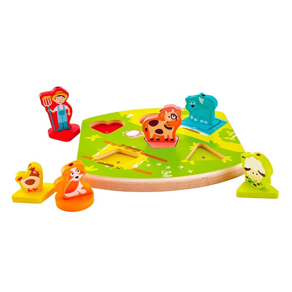 Hape ปริศนาฟาร์มสัตว์ Farm Yard Sound Puzzle