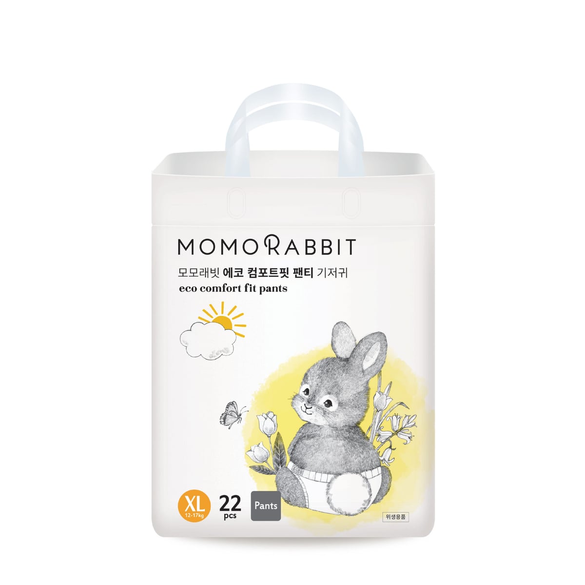 MomoRabbit حفاضات سروال Eco Comfort Fit Pants – مقاس XL