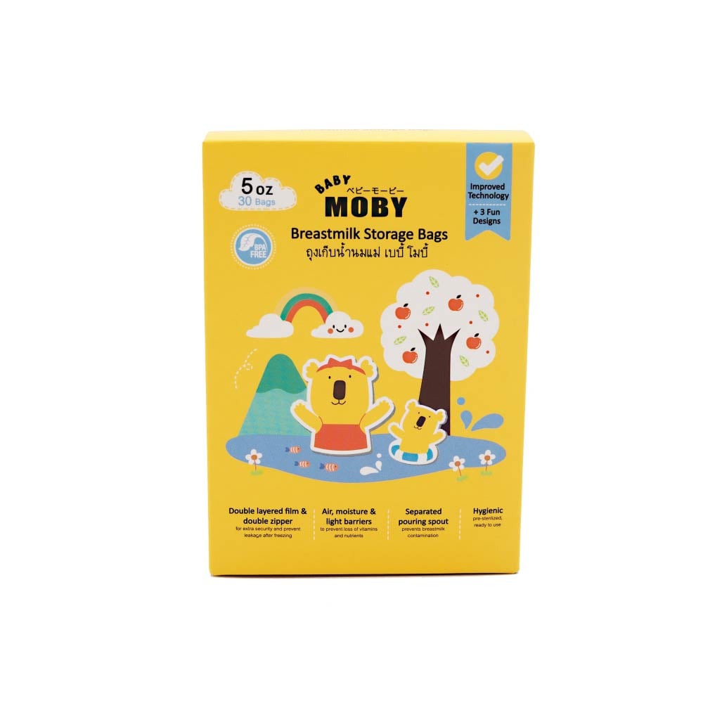 Baby Moby ถุงเก็บน้ำนม รุ่นทึบแสง 5 Oz 8859515501036