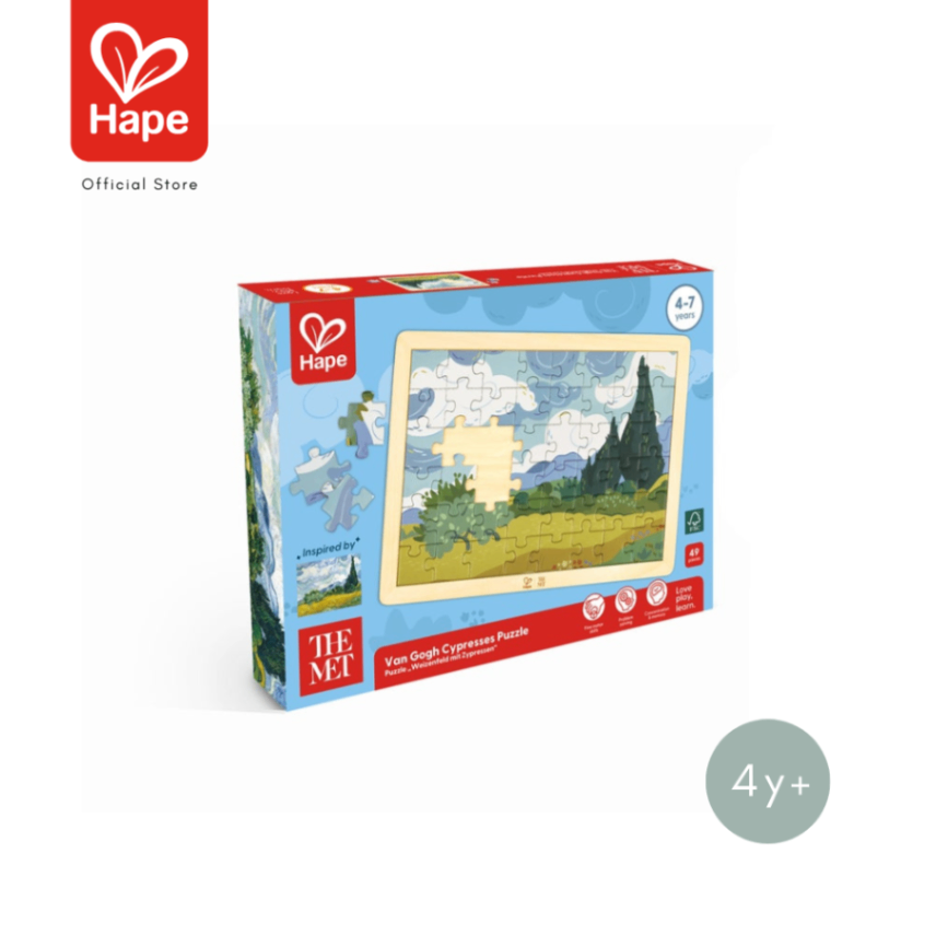 Hape the MET Collection! Van Gogh Cypresses Puzzle 梵高《柏树》拼图 图片 8