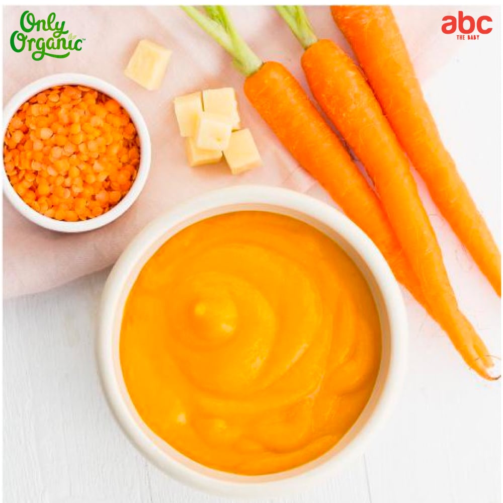 SHOPEE: طعام أطفال Only Organic بالجزر والعدس الأحمر والشيدر Carrot Red Lentils & Cheddar للأطفال من عمر 6 أشهر فأكثر (عبوة من كيسين) صورة 4