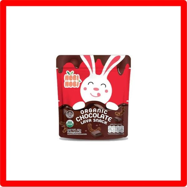 Nobi Nobi Organic Crispy Baked Snack with Chocolate Lava - Banana