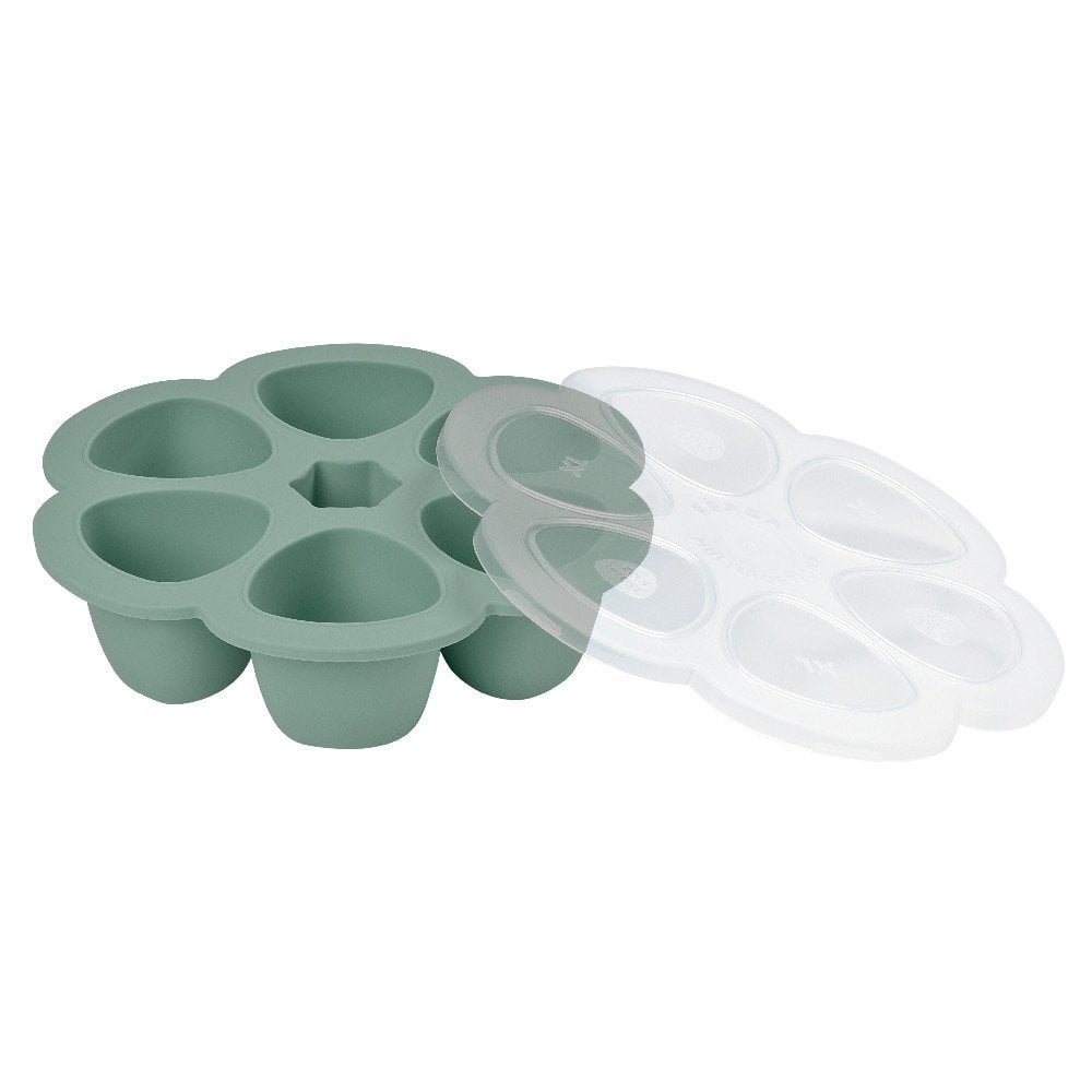 وعاء سيليكون لتقسيم الحصص 6x90ml - Frosty Green