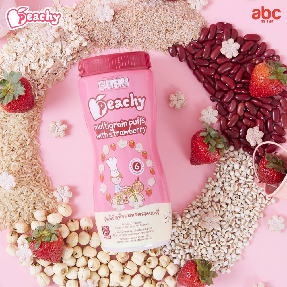 SHOPEE: نفّاخات حبوب للأطفال Peachy بالفراولة للأطفال من عمر سنة فأكثر (عبوة من علبتين) صورة 3
